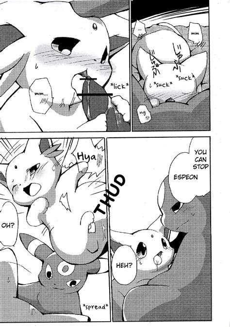Rule 34 Azuma Minatsu Blush Comic Doujinshi Eeveelution English Text Espeon Female Licking