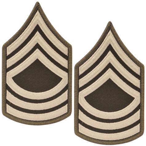 Army Agsu Master Sgt E 8 Cloth Rank Large