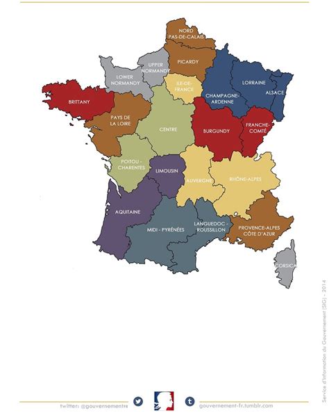 Click on the france regions map to view it full screen. French territorial reform | Gouvernement.fr