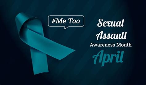 Premium Vector Sexual Assault Awareness Month April Concept With Ribbon