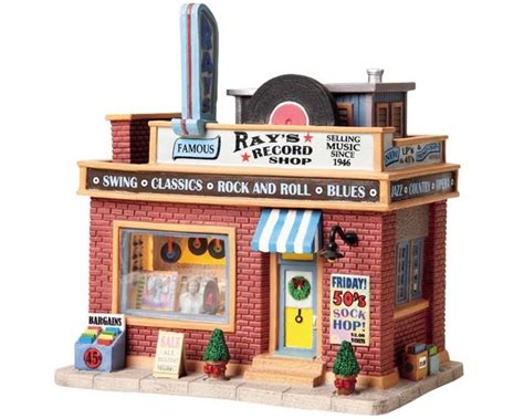 Rays Record Shop Christmas Village Collections Record Shop Lemax