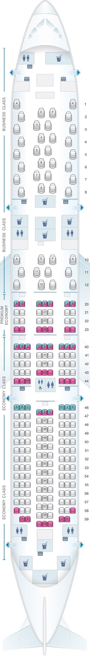 Seat Map Qantas Airways Boeing B787 9 Dreamliner Seatmaestro