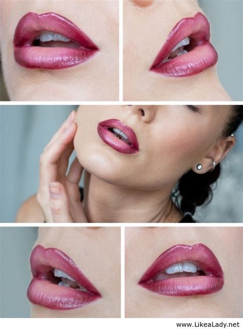 Ombre Red Lips 608×826 Labios Sombreados Hermoso Maquillaje