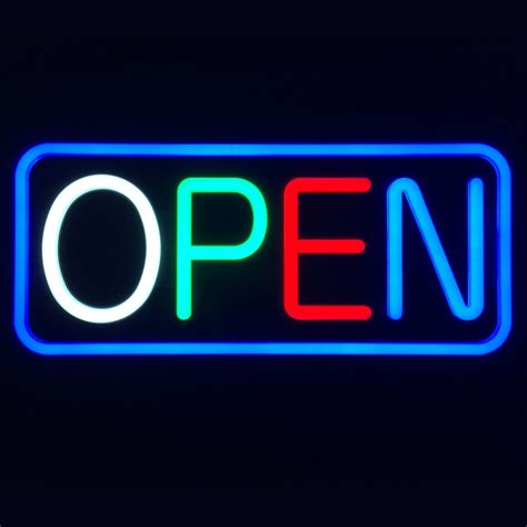 Electric Light Up Open Sign Commercial Open Sign