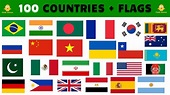 100 Countries and Flags in English - YouTube