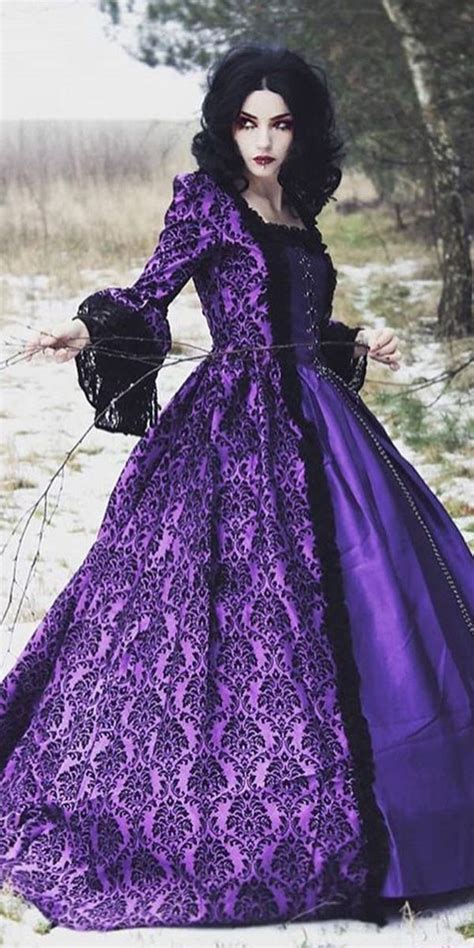 Purple Gothic Wedding Dress Dresses Images 2022