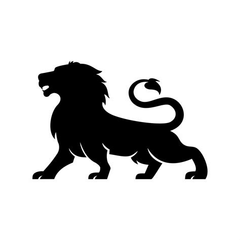 Lion Silhouette Symbol Logo 6720658 Vector Art At Vecteezy