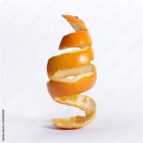 Spiral Orange Peel Stock Photo Adobe Stock