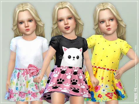 The Sims Resource Toddler Dresses Collection P100 By Lillka • Sims 4