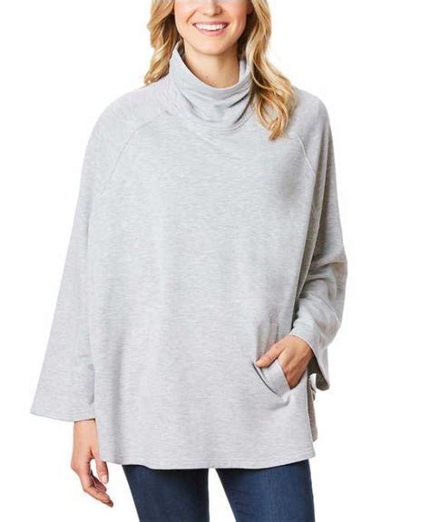 New Womens 32 Degrees Heat Cozy Fleece Turtleneck Poncho Sweater Jacket Variety Ebay