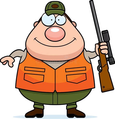 Cartoon Hunter Rifle Stock Vector Illustration Of Person 51384132