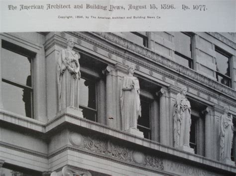 Entrance To The American Surety Building Broadway New York Ny 1896