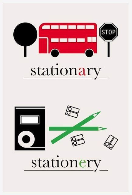 Stationary Or Stationery What Is The Difference Mastering Grammar