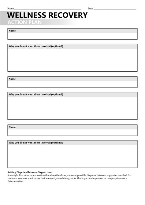 Printable Wellness Worksheets Printable Templates