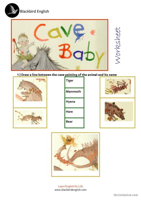 Cave Baby Worksheet Picture Story English Esl Worksheets Pdf And Doc