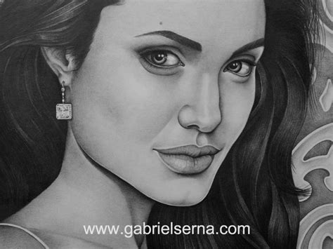 Dibujo A Lápiz Angelina Jolie