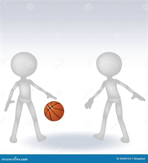 3d Human Basketball Player Stock Vector Illustration Of Ideas 39369124