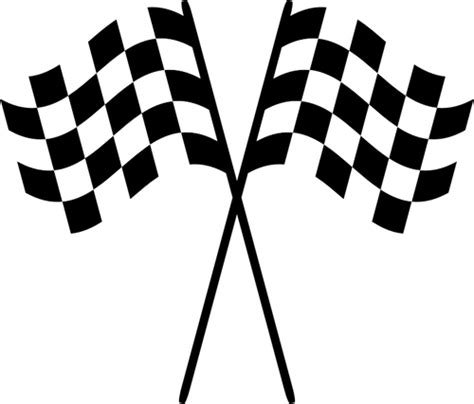 Crossed Checkered Flags Clipart Best