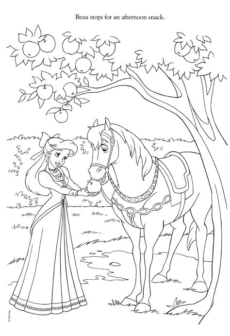 Disney Horse Coloring Pages Coloring Home