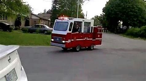 Golf Cart Turned Into Small Fire Truck Lifted Golf Carts Custom Golf