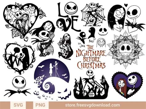 Nightmare Before Christmas SVG Bundle - Store Free SVG Download