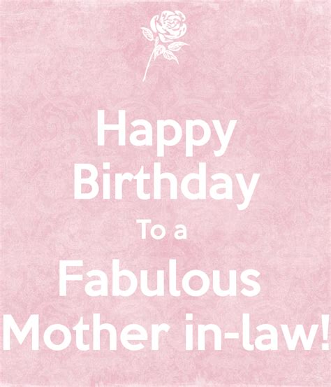 happy birthday to a fabulous mother in law