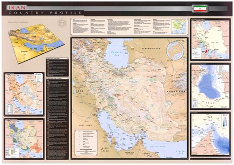 Bản đồ Hành Chính Nước Iran Iran Map Khổ Lớn Năm 2022