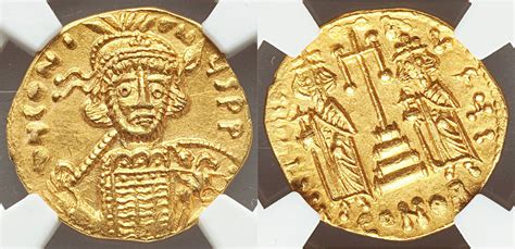 Gold Solidus 668 685 Byzantine Empire Ancient Coins Roman Coins
