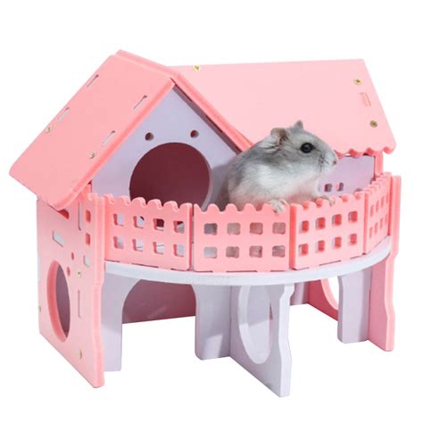 Pet Hamster House 3 Colors Pet Hamster Rat Small Animal Castle Sleeping