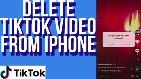 How To Delete Tiktok Video From Iphone Youtube