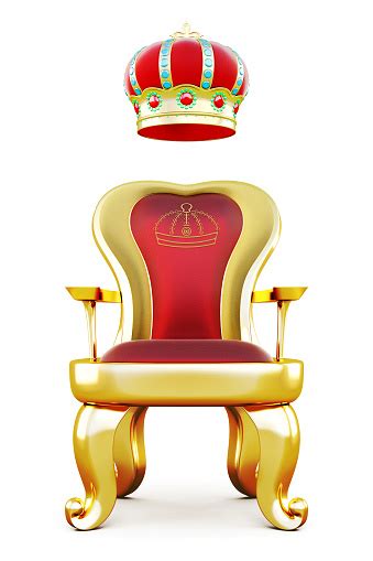 Golden Throne With A Crown At The Top Stock Photo Download Image Now