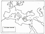 Mapa en blanco de la antigua Roma - mapa en Blanco de Roma (Lazio - Italia)