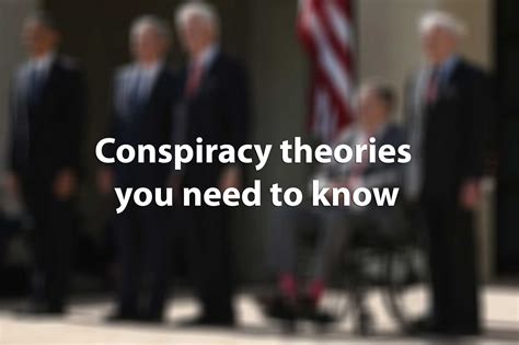 Conspiracy theories you should know