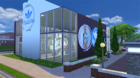 Adidas Store Simlish By Jeancr874 The Sims 4 Lots Sims 4 Houses