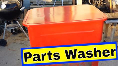 B'laster parts washer solvent cleans parts fast and safely. Harbor Freight 20 gal car parts washer pump for cleaning ...