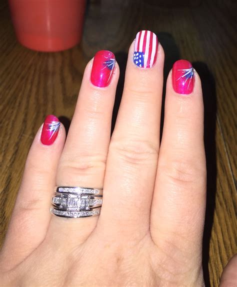 Fancy Flag Nails Holiday Nail Art Flag Nails Nails