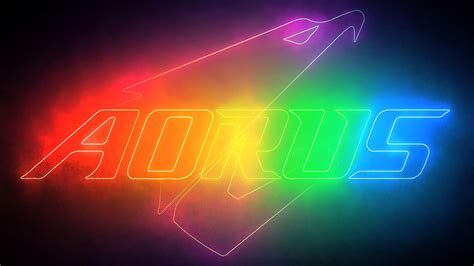 The wallpaper description and details and. Free download AORUS Logo RGB Neon 4K 17168 3840x2160 for ...