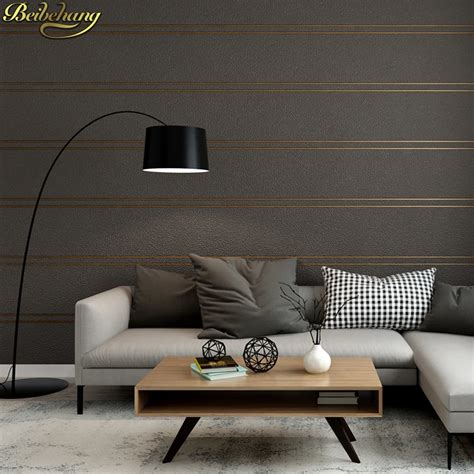 Beibehang Modern Luxury Striped Wallpaper Living Room Papel De Parede