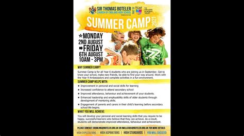 Summer Camp Information 2021 Youtube