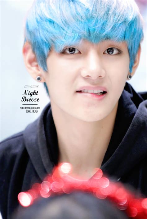 Instant blue hair( kim taehyung). taehyung blue hair | Tumblr