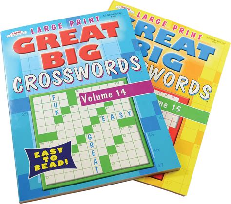 Large Print Crossword Books Independent Living Aids