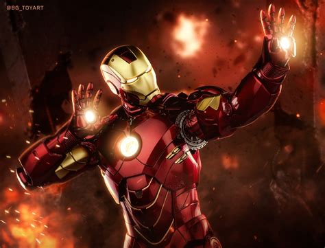 Download Figurine Toy Movie Iron Man 4k Ultra Hd Wallpaper By Alex Brooks
