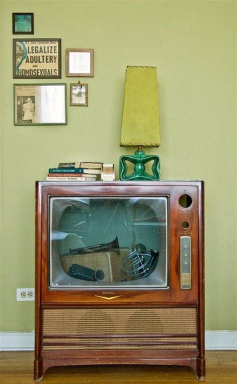 I cut the wrong cable with insulated wire cutters. Upcycled & Repurposed Vintage Console TV's | Old tv, Tv ...