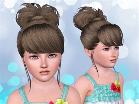 Skysims Hair Child 203 Kids Hairstyles Sims 4 Children Hair Styles