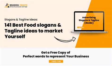 Best Food Slogans Tagline Ideas To Market Yourself