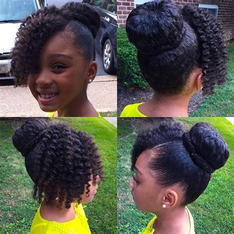 Little girls love braids, plaits, buns, curls and twists. @crazysexymook | N A T U R A L K I D S | Pinterest | Buns ...