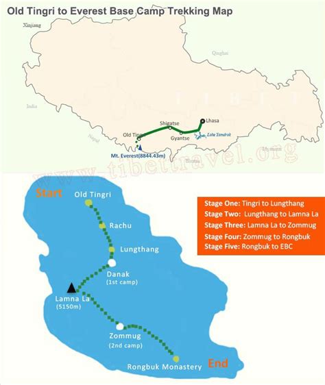 Tibet Map, Map of Tibet, Plateau of Tibet Map - Tibet Vista
