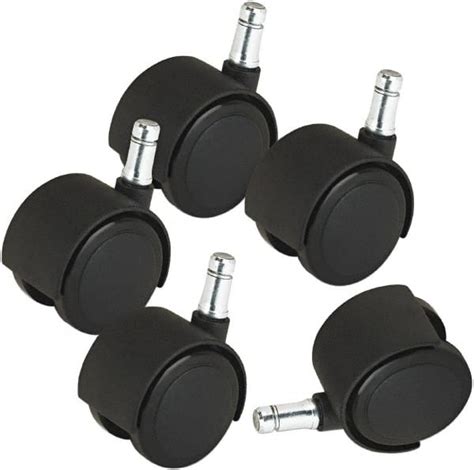 Master Caster Pack Of 5 Matte Black Carpet Casters 91762385 Msc