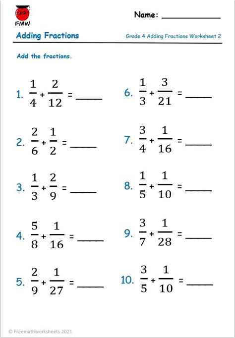 Learning How To Add Fractions With Unlike Denominators Worksheets Free Worksheets