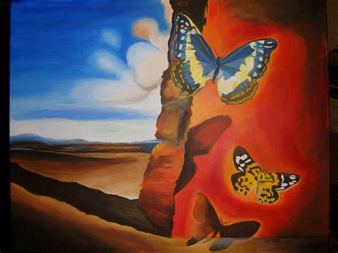 Landscape With Butterflies Salvador Dali Salvador Dali Dali Art